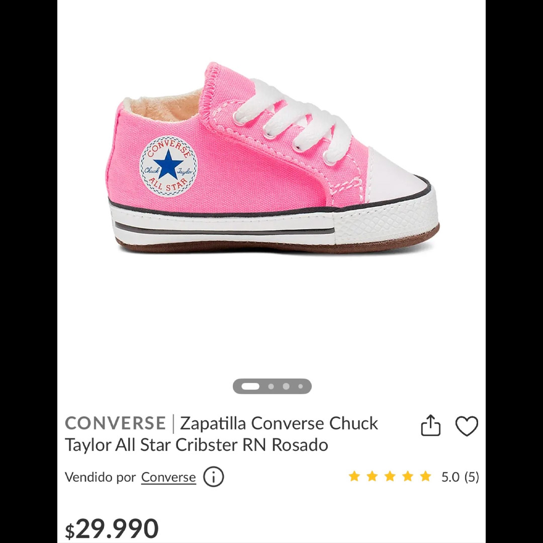 Zapatilla bebé antideslizante (nuevas)