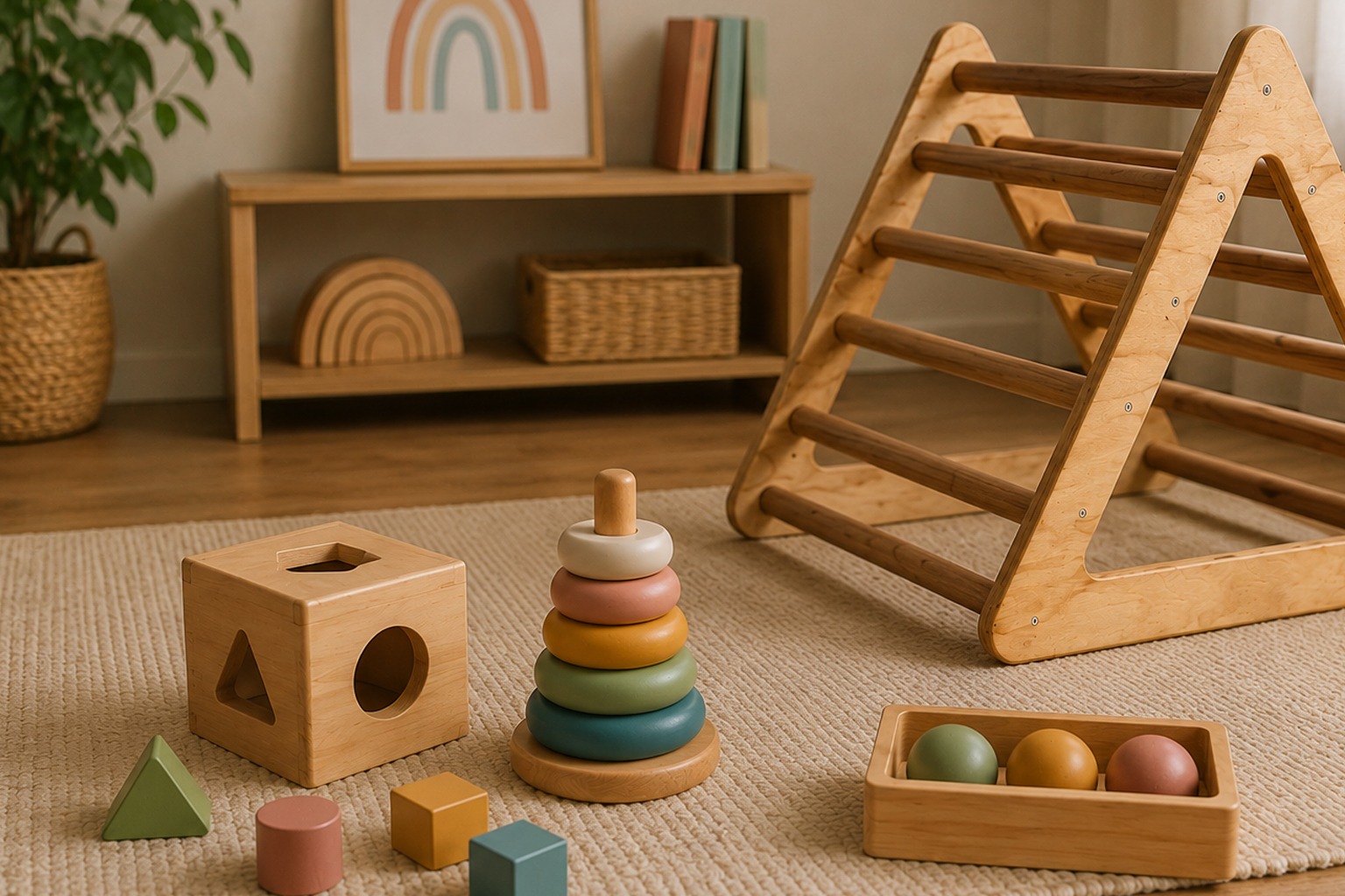 Los juguetes Montessori invitan a pensar